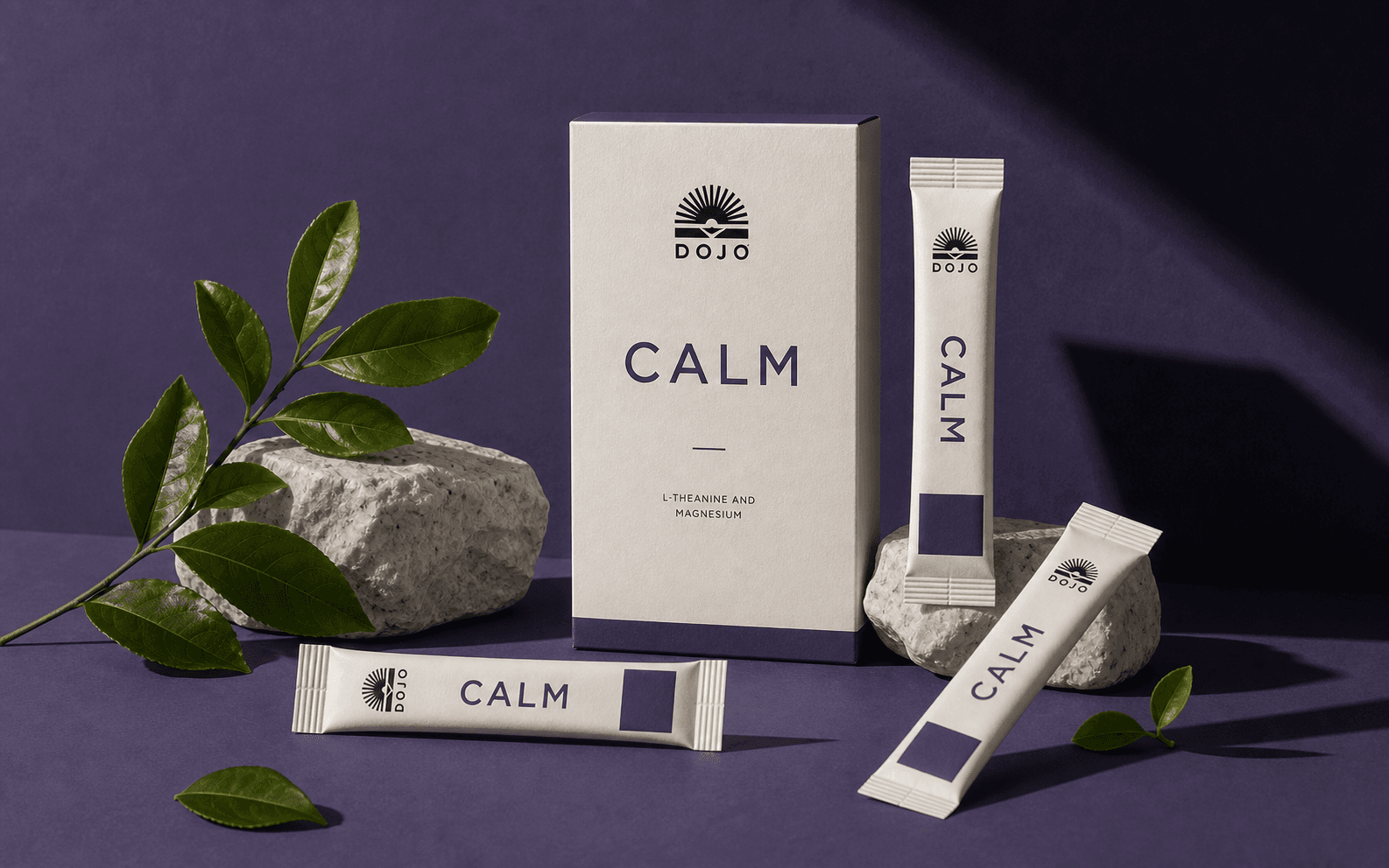 DOJO Calm-ის კოლოფი და სტიკ-პაკები